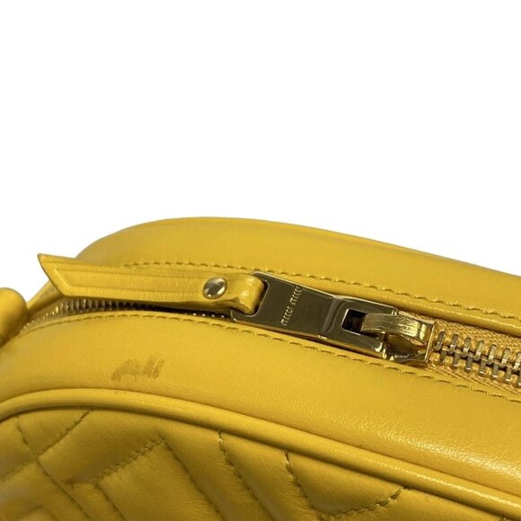 miumiu - Dark yellow Leather Shoulder Bag 729-080825 - Picture 10 of 14